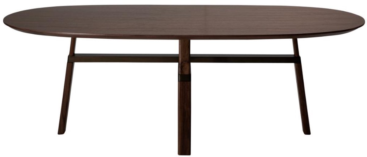 Cross Dan-Form eetkamertafel 75x220cm fineer walnoot.