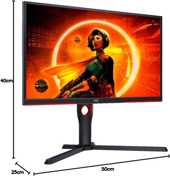 Gaming Monitor 25 inch Full HD 240 Hz met 0.5 ms MPRT FreeSync Premium — afbeelding 2