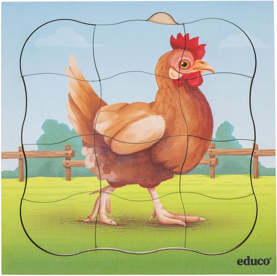 Groeipuzzel boerderij - Kip