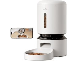 Petlibro Granary Dubbele Voerbak - Kattenvoerbak - 5L - met Monitoring Camera - Zwart