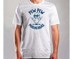 Pew Pew Madafakas Ducky - T Shirt - SarcasticVibes - FunnyMood - IDontCare - JustKidding - SarcasmeVibes - GrappigeMomenten - IkMaakEenGrapje - SarcastischLeven