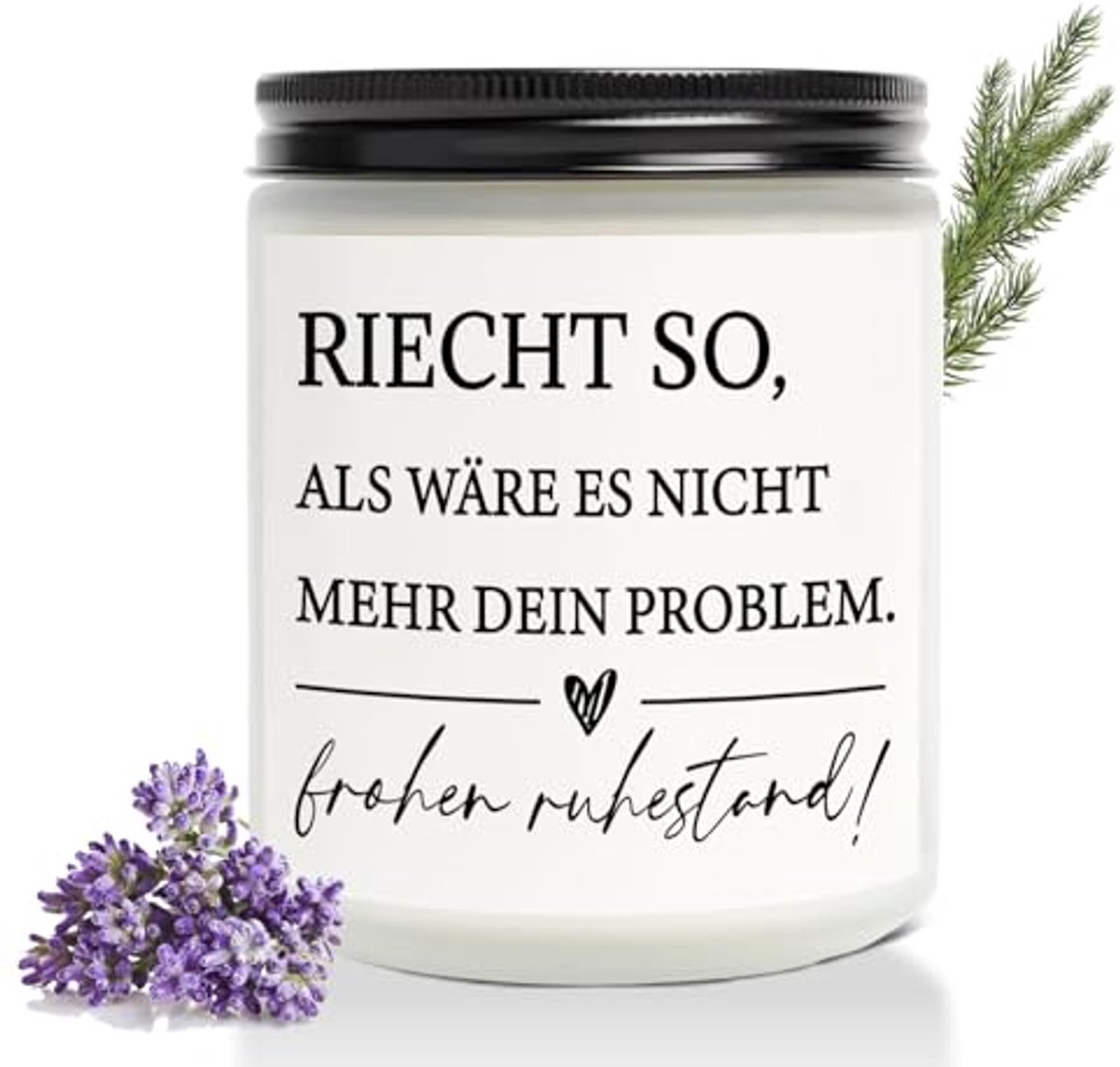 Pensioen cadeau voor heren en dames - Geurkaars voor afscheid en kerst