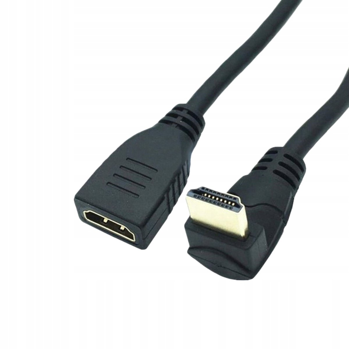 HDMI Hoekadapterkabel 10cm - 90 graden Beneden