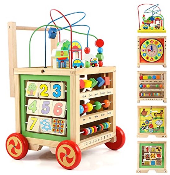2-in-1 houten loopfiets & driewieler Tiny Tot - Coral - Kleine Draak Club
