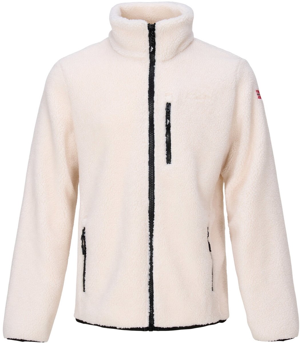 Nordberg Bear Fleece Vest Heren Off Wit