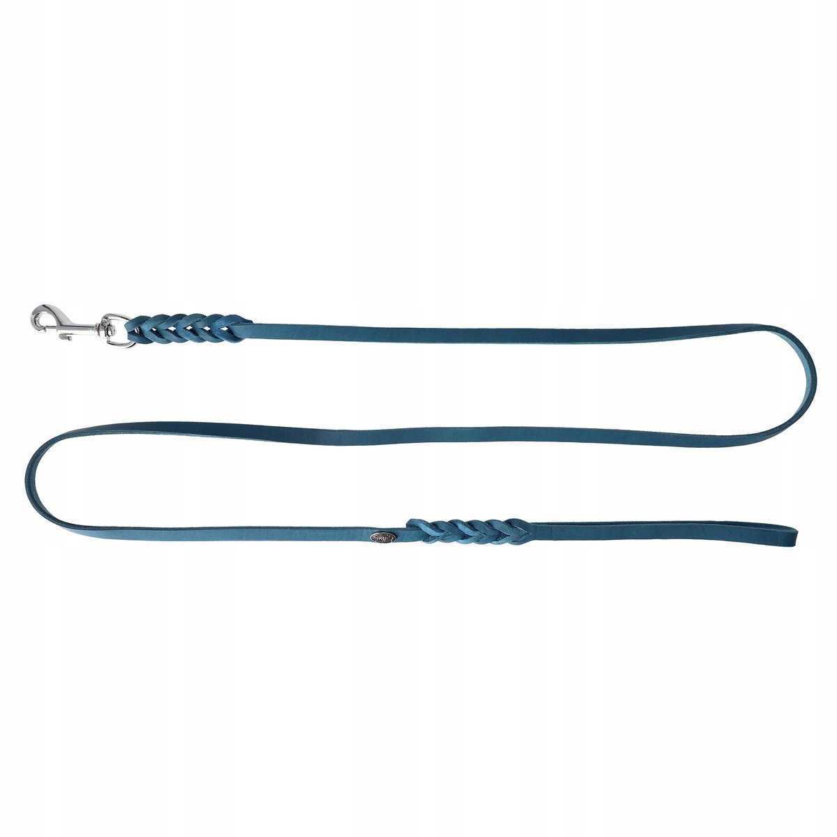 Dingo Leren Hondenriem Natuurlijk Leer Donkerblauw 1.2x180cm
