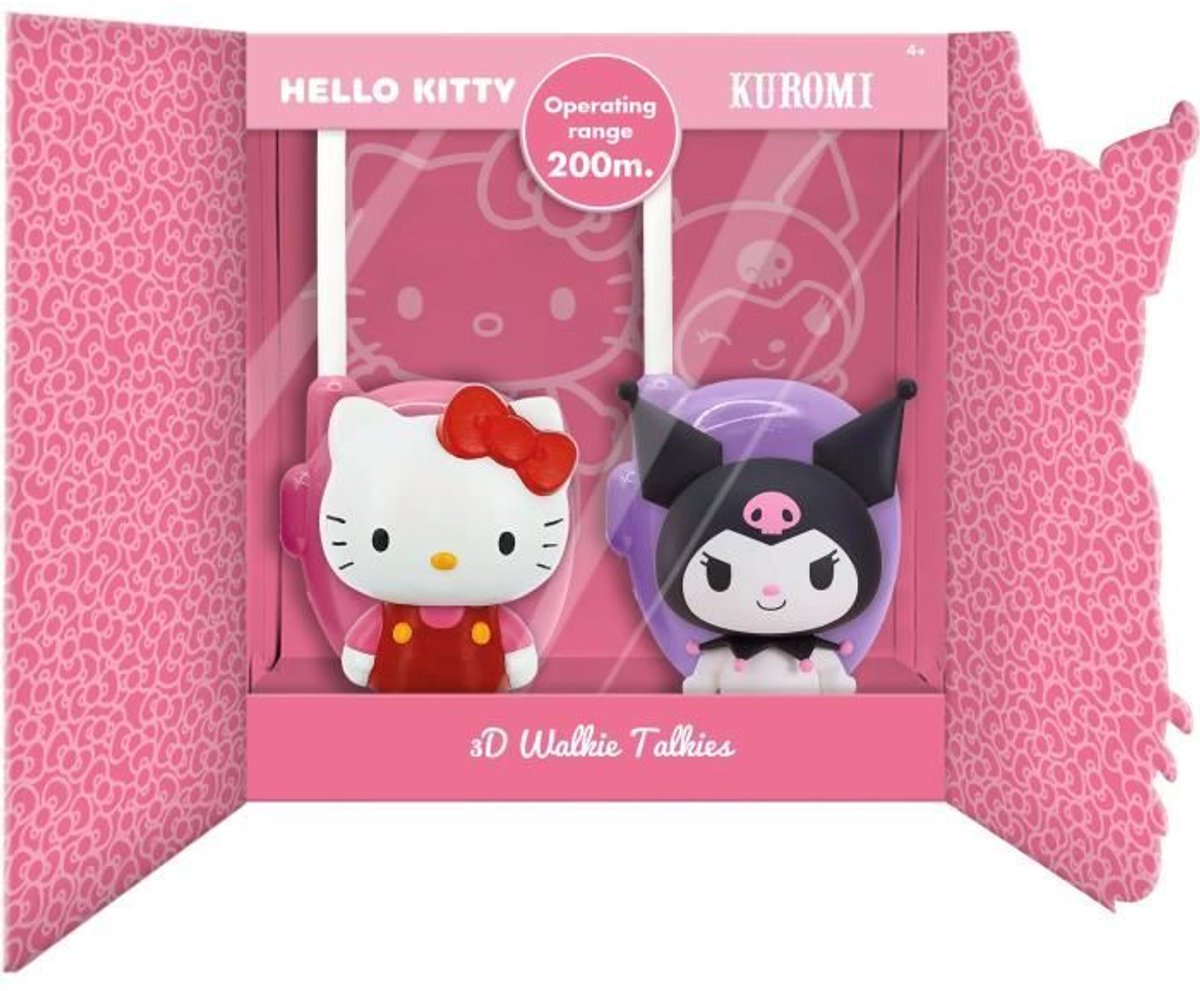 Hello Kitty & Kuromi 3D Walkie Talkie - KINDERLICENTIE - HK50203