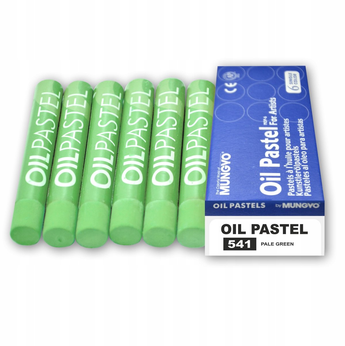 Mungyo Oliepastels Set - 6 Stuks - Groene Pastel