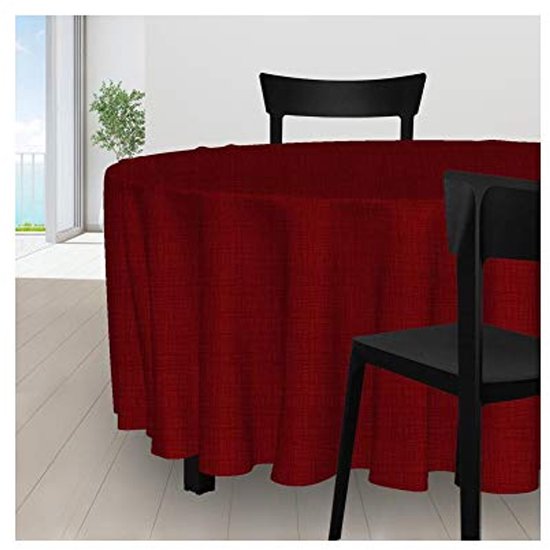 Rode Polyester Tafelkleed 180 cm - Ideaal voor Feestelijke Gelegenheden ...