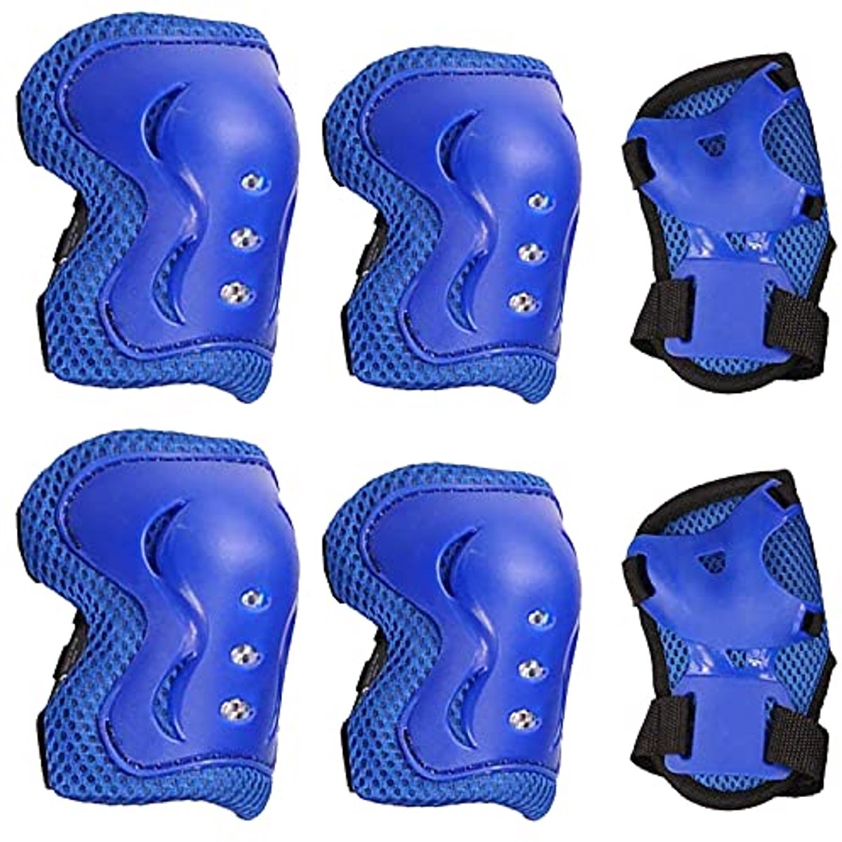 Beschermingsuitrusting voor Kinderen – 6 Delige Set – Elleboogbeschermers, Polsbeschermers en Handbeschermers voor Mountainbike, Skateboard, Fiets en Scooter Beschermingsuitrusting voor Kinderen – 6 Delige Set – Elleboogbeschermers, Polsbeschermers en Handbeschermers voor Mountainbike, Skateboard, Fiets en Scooter