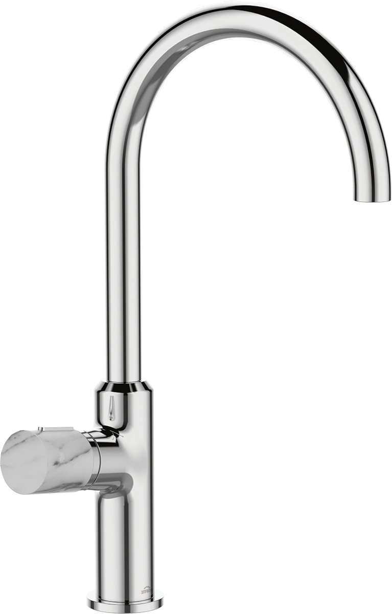 Invena Gabro Plus Keukenkraan - Chroom met Marmer Effect