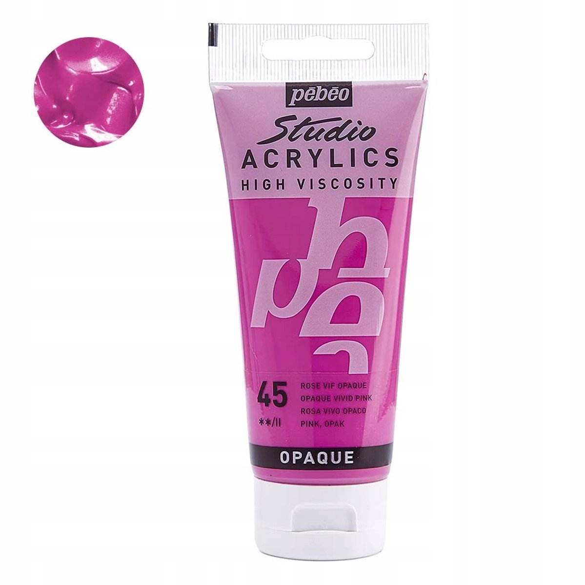 Pebeo Studio Acrylverf 100ml - Levendig Roze