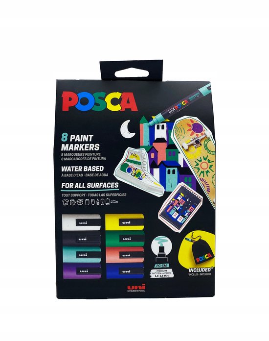 Posca PC-5M Set 8P