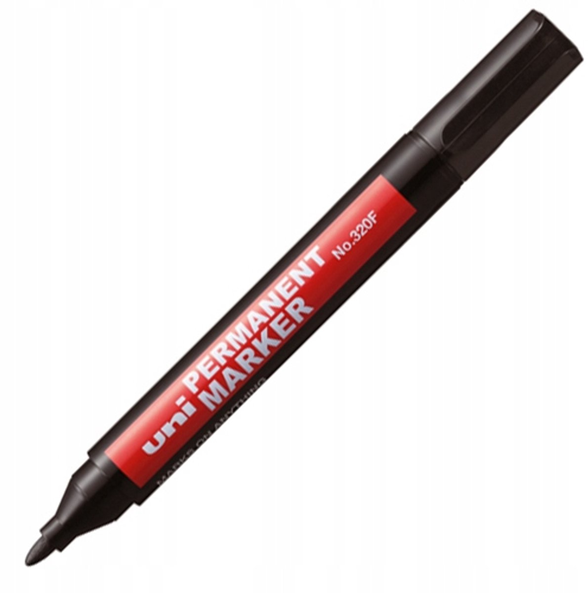 Permanente markeerstift Uni-Ball Nº 320F Zwart 12 Onderdelen