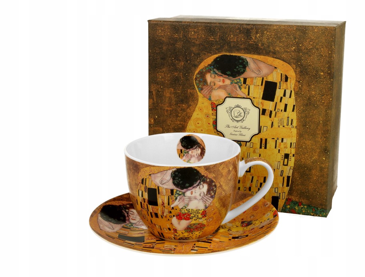 De Kiss Classic Koffiekop met Schotel - Gustav Klimt Porselein