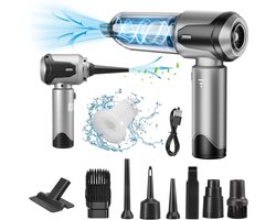 Fokelyi Kruimeldief Snoerloos-Handstofzuiger-16000 Pa zuigkracht-9 Opzetstukken-Air Duster-100W-Kruimelzuiger-Zuigen & Blazen-Valentijn cadeau