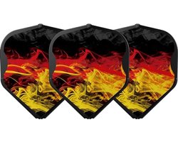 Dart Flights L-Style L1 EZ RYB Black - Perfecte Precisie en Betrouwbaarheid