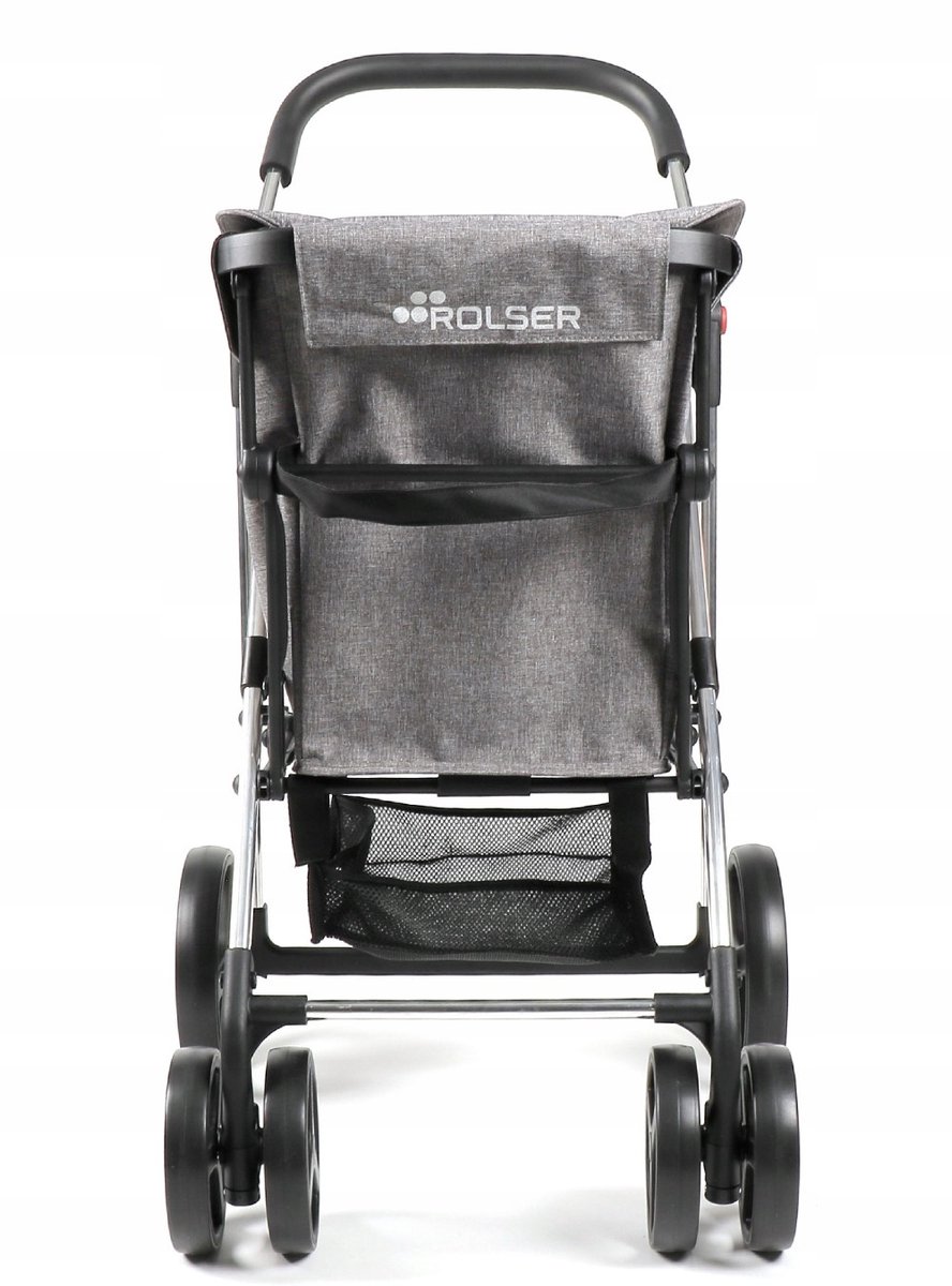 Rolser Basket Tweed Grijze Opvouwbare Boodschappentrolley 58L