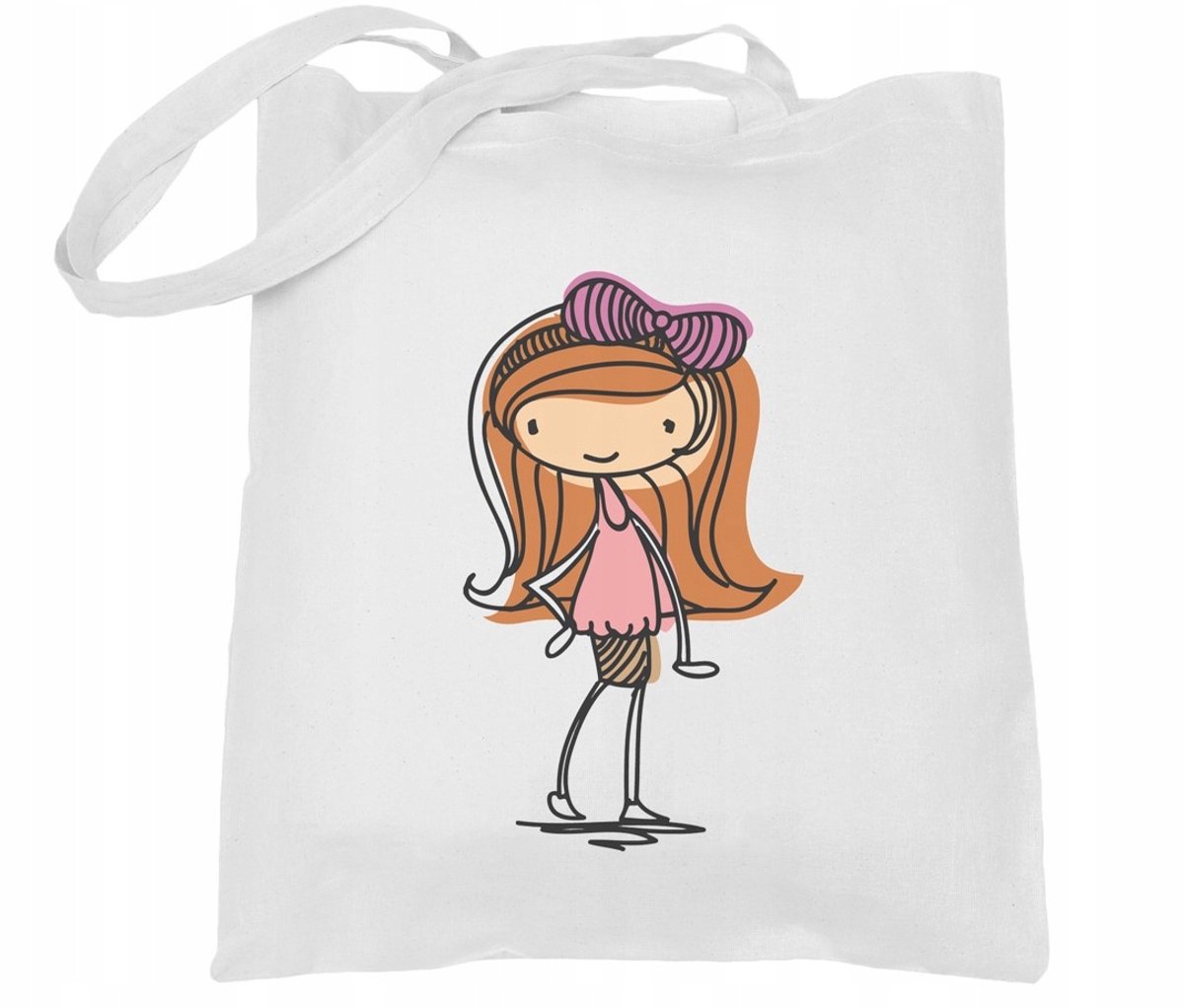 Leuke Katoenen Boodschappentas met Opdruk - 38x42 cm Wit
