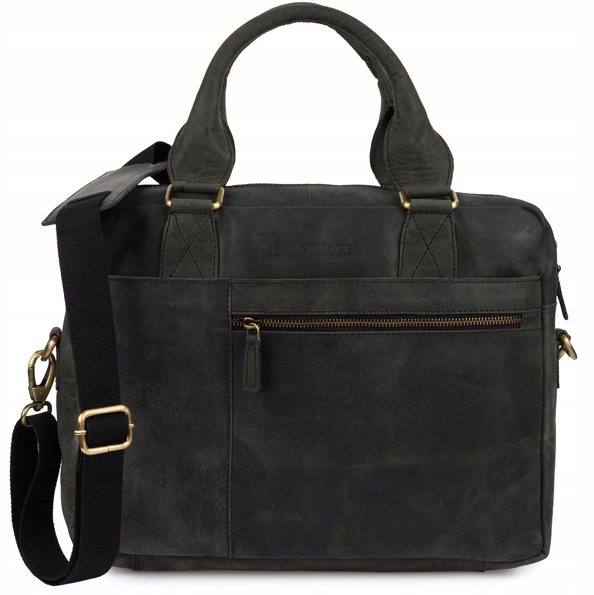 Leren Laptoptas A4 Heren XL - Vintage Stijl