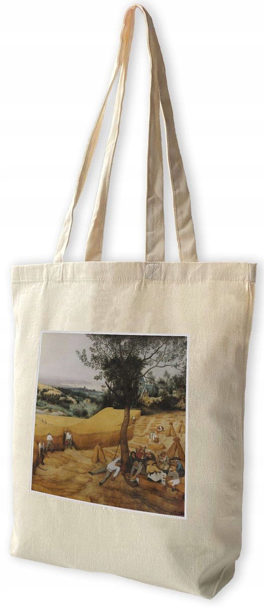Shopper Tas met Pieter Bruegel "Oogst" Print - Katoen