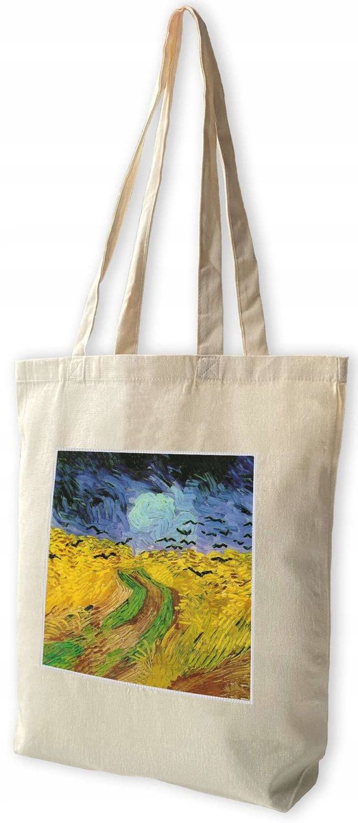 Van Gogh 'Korenveld met kraaien' shopper tas - katoen, 38x41cm