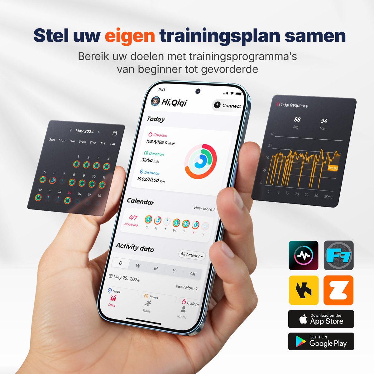 MERACH Magnetische Hometrainer - Vliegwiel 8 kg - 8 Niveaus Vloeibare Weerstand - LCD-scherm - Maximaal Gewicht 120 kg - Stil thumbnail 2