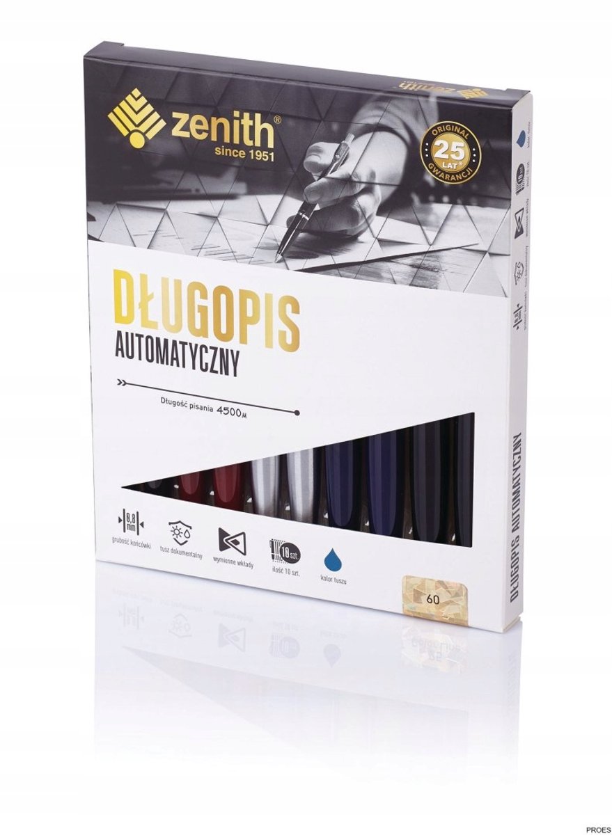 Zenith 60 automatische pen - 10 stuks mixkleuren