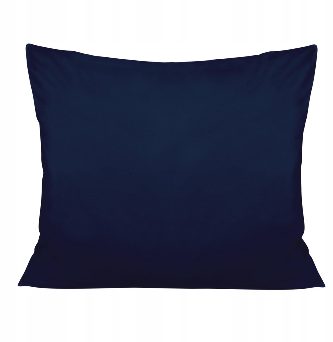 Katoenen satijnen kussensloop donkerblauw 50x60 cm