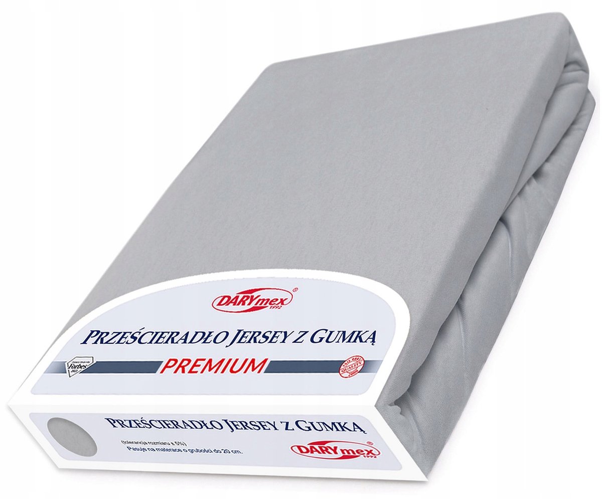 Jersey Hoeslaken Premium 120x200cm Grijs - 170g/m²