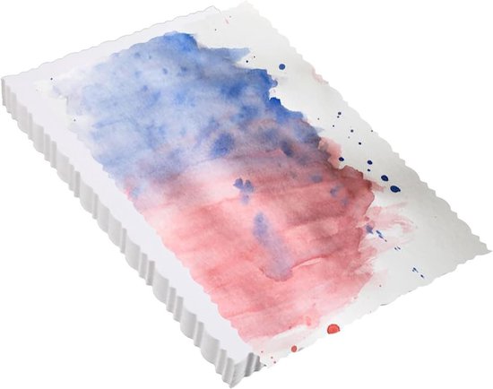 JHubers Goods - Cartes aquarelles Blanco - Set de 50 feuilles, 10 x 15 cm - Wit - Invitations, Peinture, Mariage