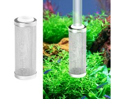 2pcs aquarium filter guard - filter bescherming - aquarium buitenfilter 12mm - beschermhoes - mesh filter bescherming - stroominlaat nozzle filter net hoes voor aquarium
