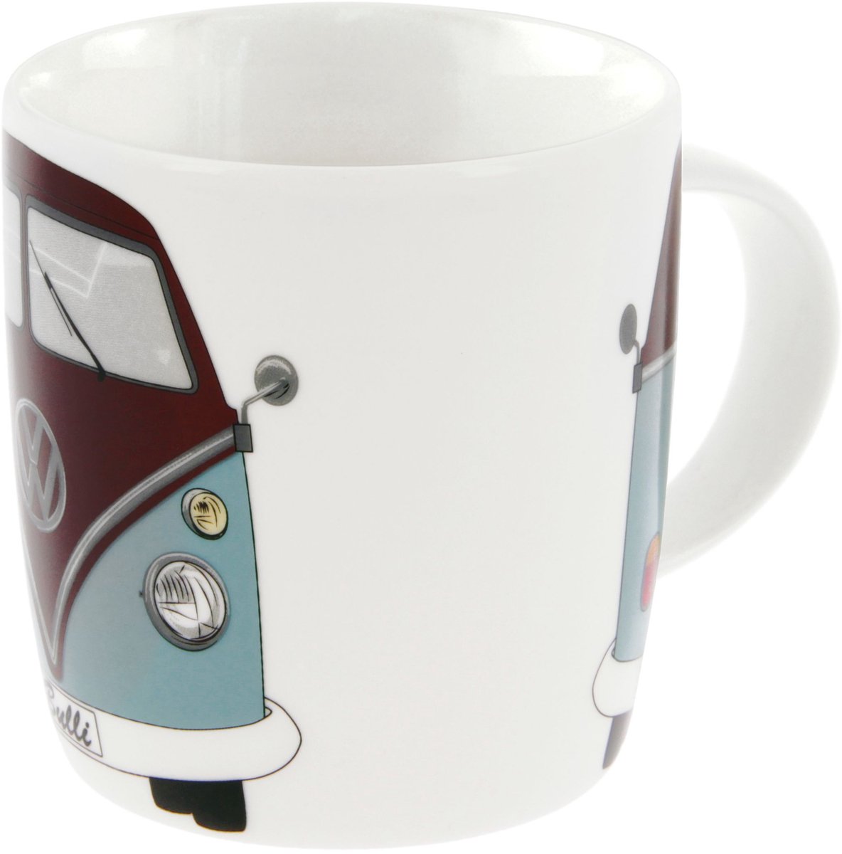 BRISA VW Collection - Volkswagen Keramiek Koffie-Thee-Cappuccino-Kop-Mok-Haferl Mok voor Keuken T1, T2, T3, T4, T5, T6 Bulli Bus (370 ml/Bulli chauffeur/Kleur)