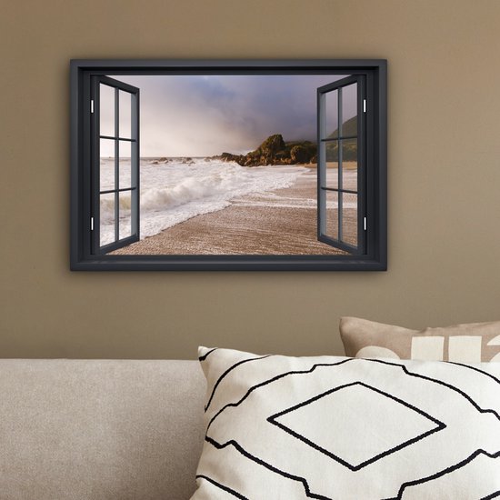 Peintures sur Toile See Through - Mer - Plage - 30x20 cm - Décoration murale