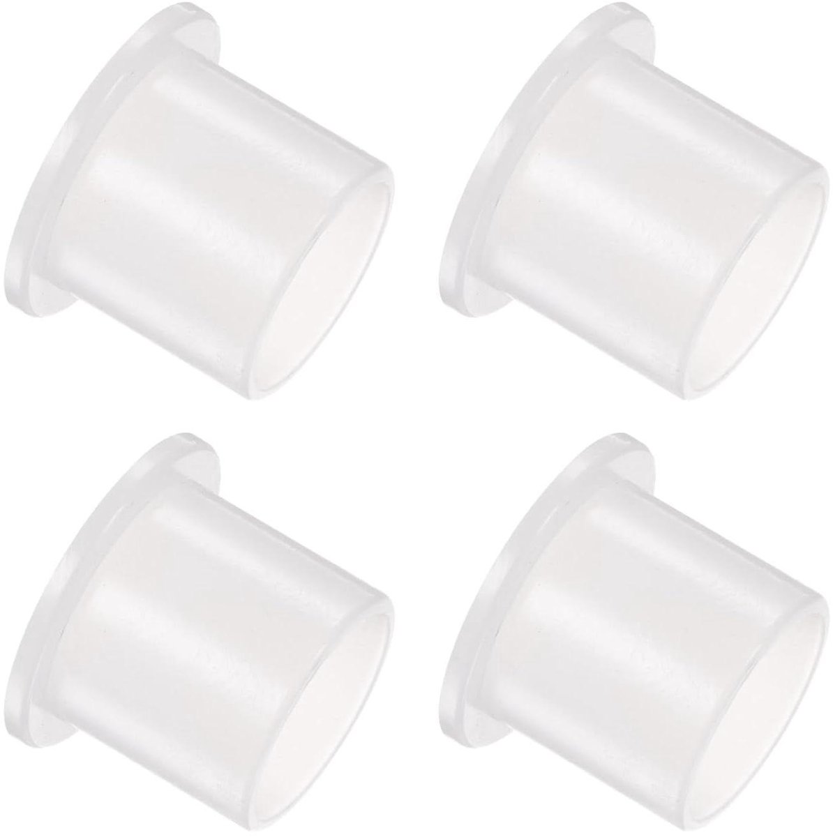 JHubers Goods - Nylon flenshulzen (20,1 mm boring x 23 mm OD x 22 mm lengte) - Set van 4 - Wit - Perfect voor bomen