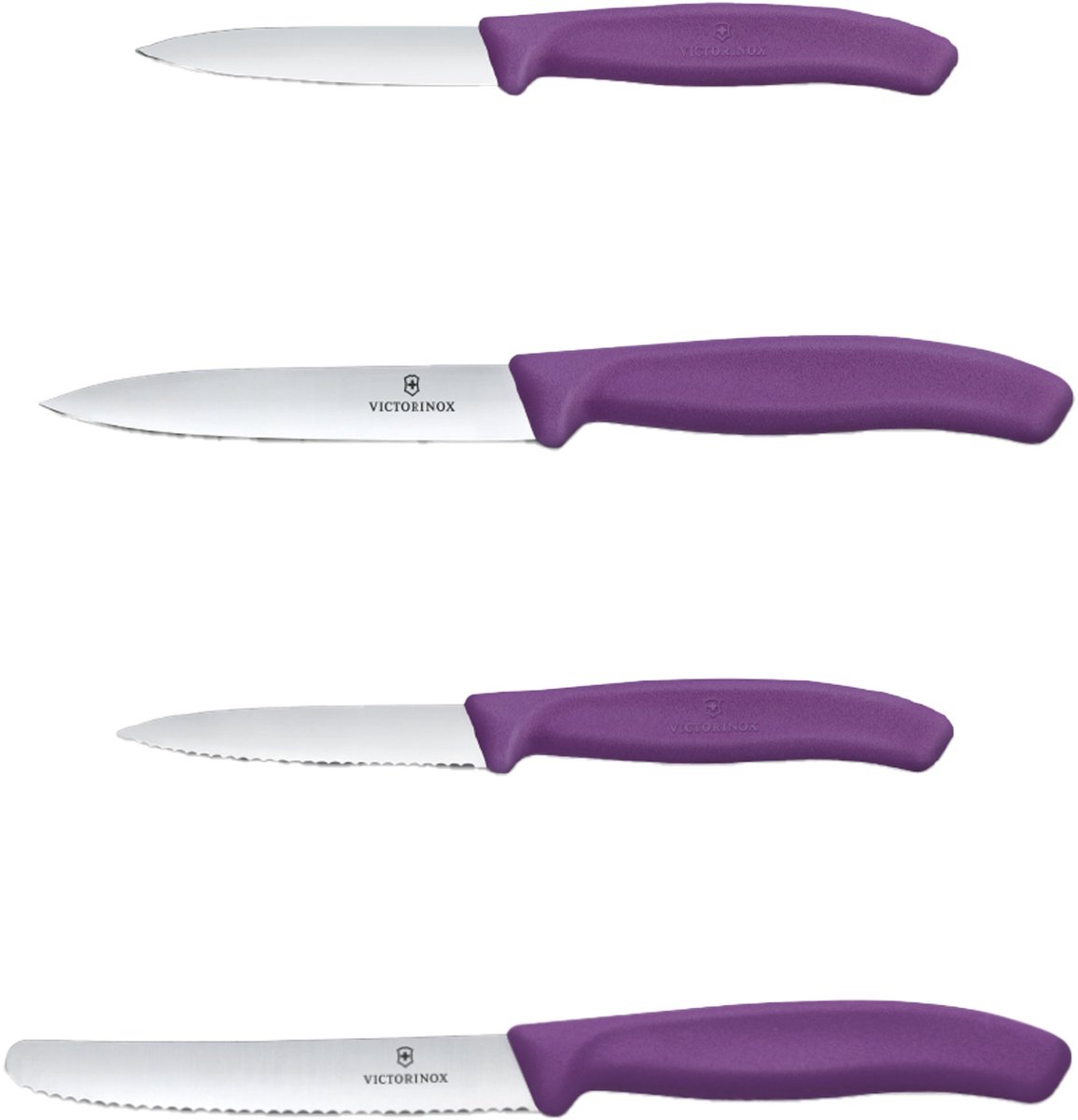 Victorinox Swiss Classic Keukenset - 4-delig - Paars - RVS