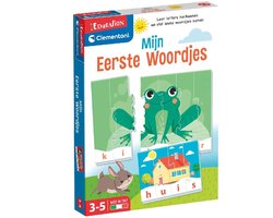 Clementoni - Leren praten - Mijn eerste woordjes - Kleurrijke illustraties - Alleen of samen spelen - Educatief Speelgoed - 3-5 jaar