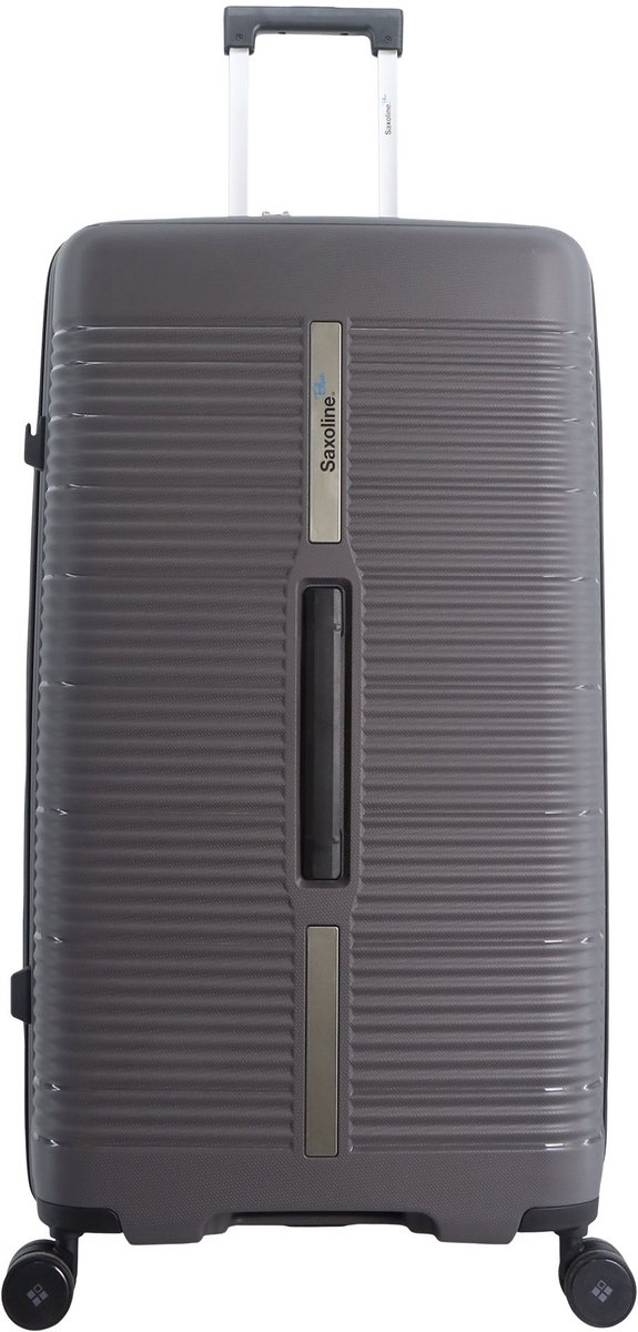 Saxoline Blue Overly Harde koffer / Trolley / Reiskoffer - (Large) - Zilver - Zilver / Large