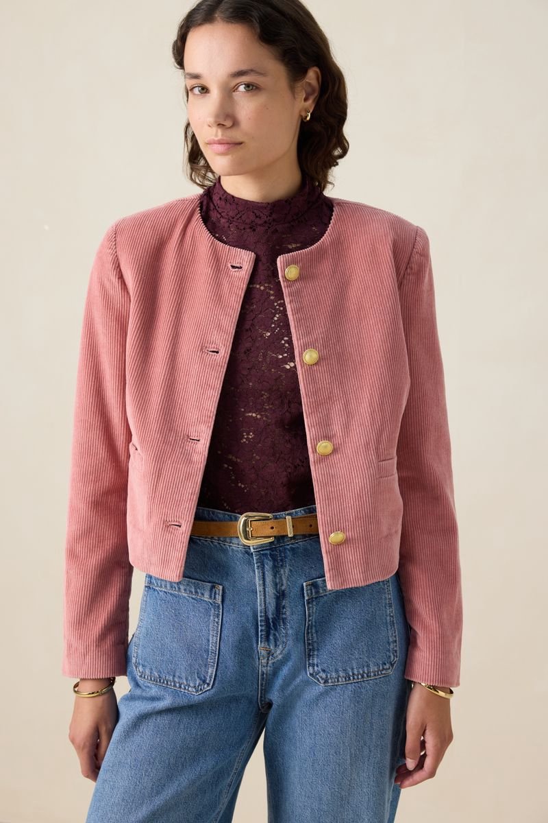 Sissy-Boy - Roze corduroy jack