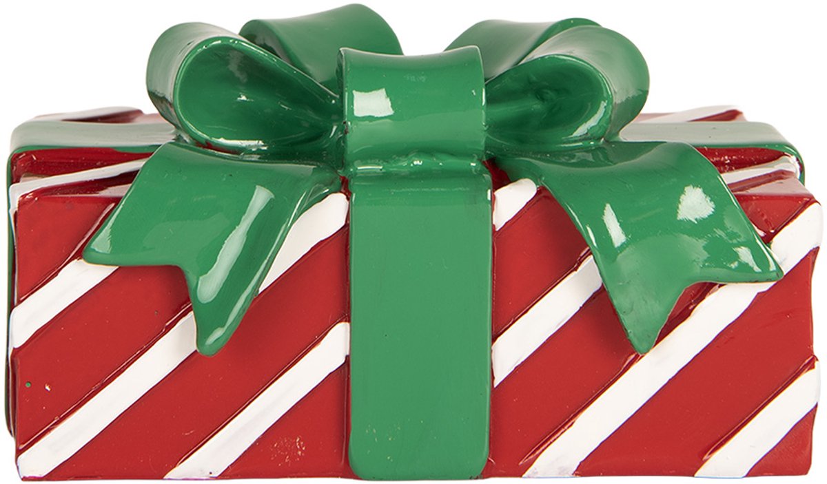 Clayre & Eef Kandelaar 13x9x7 cm Rood Kunststof