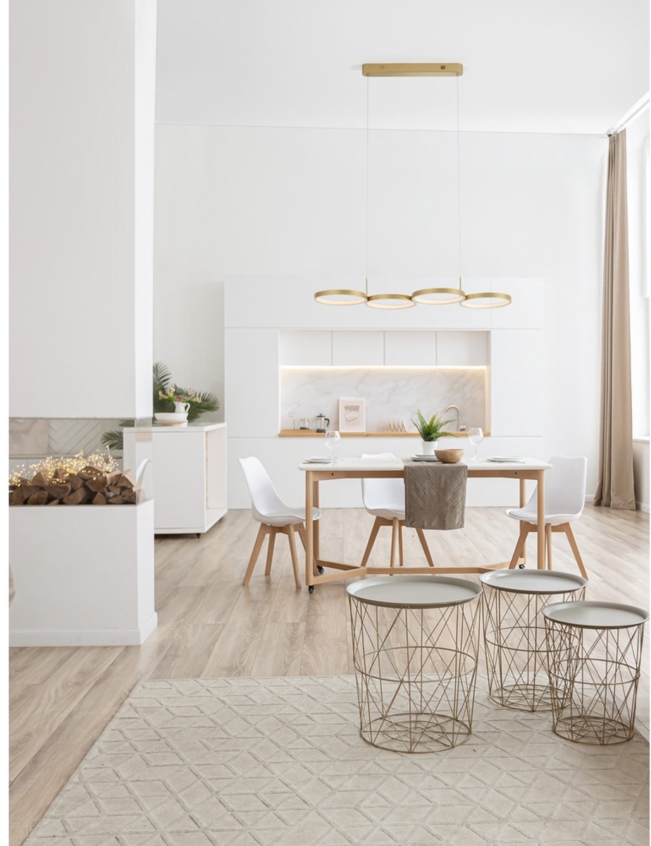 Lyora Moderne hanglamp Magnus goud 84cm - 9248118