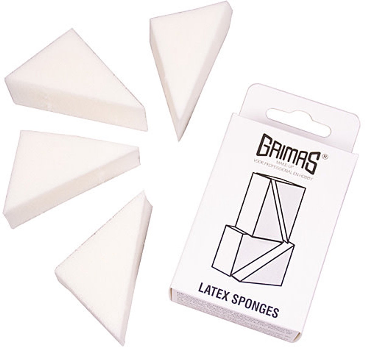 Grimas - latex sponsjes - 4 stuks