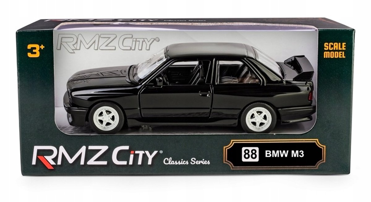 RMZ City BMW M3 E30 (1986-1991) Zwart - Schaal 1:32