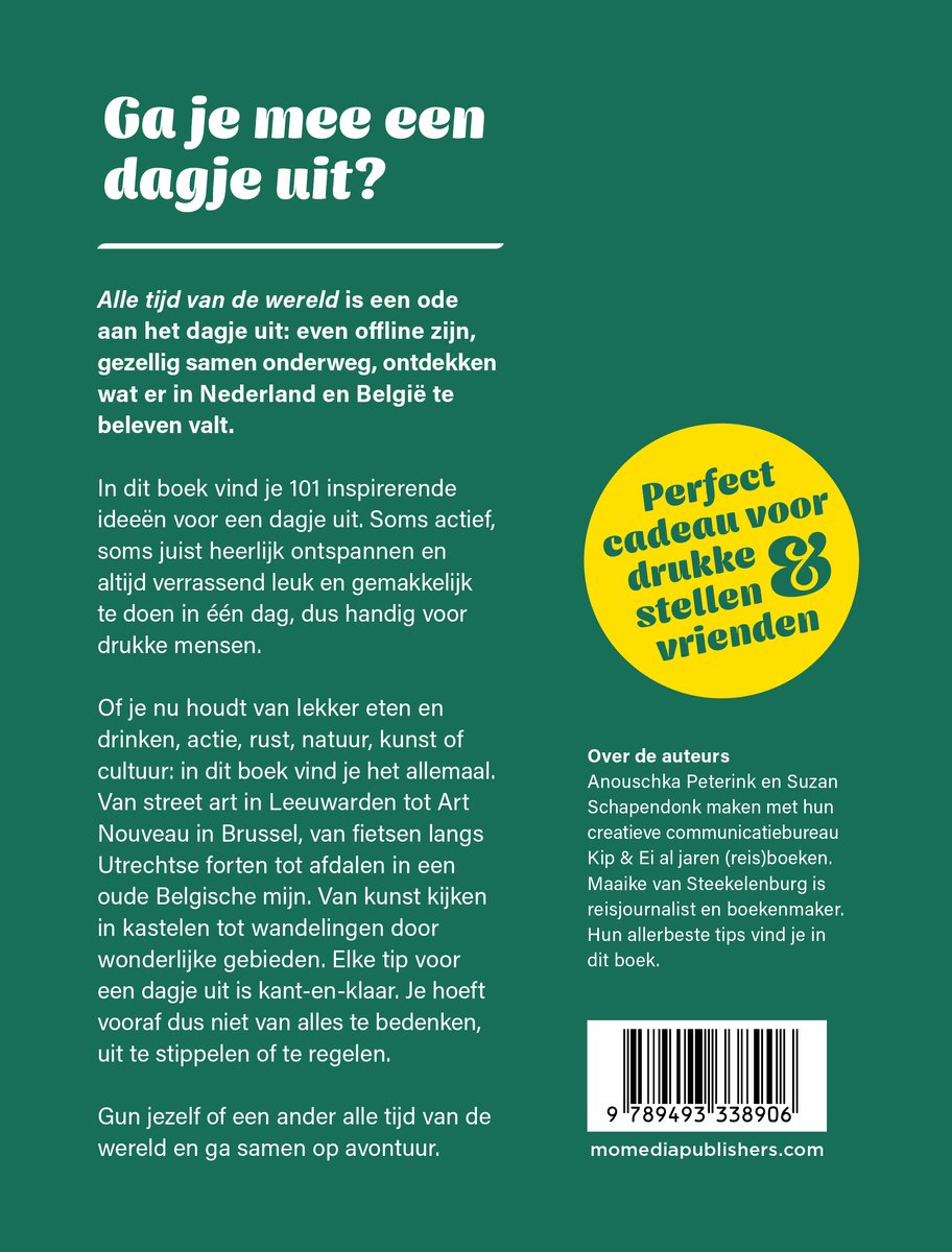 Alle tijd van de wereld - back cover