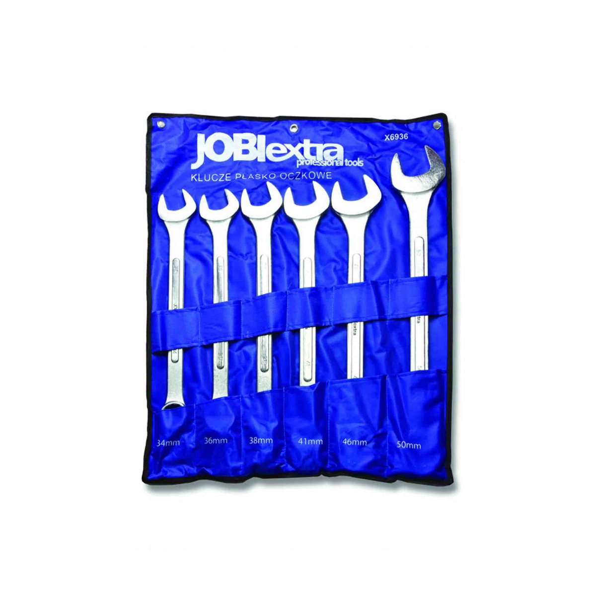 Jobi Ring- a steeksleutelset 34-50mm CR-V 6-delig