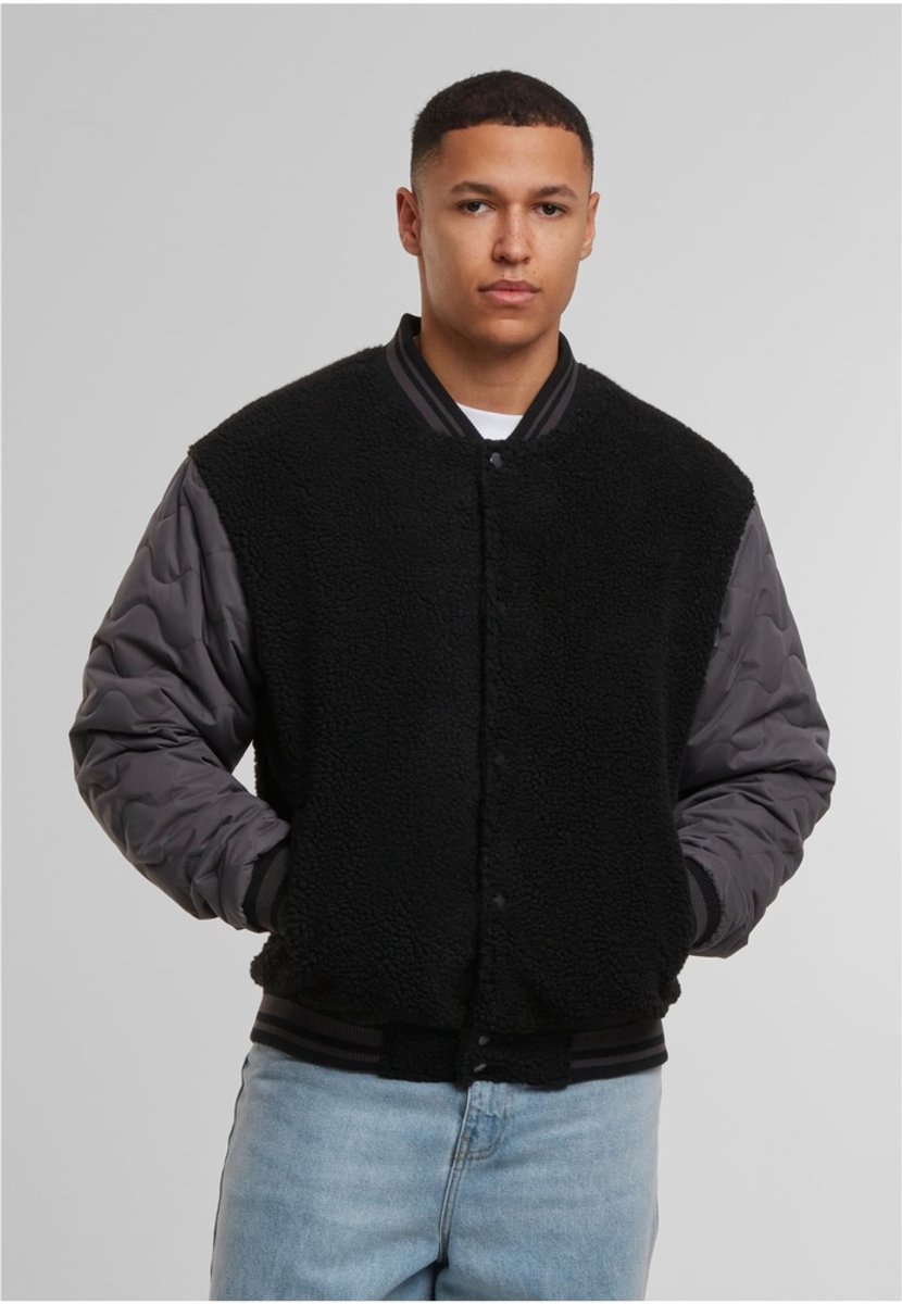 Urban Classics Teddy College jacket XXL Zwart