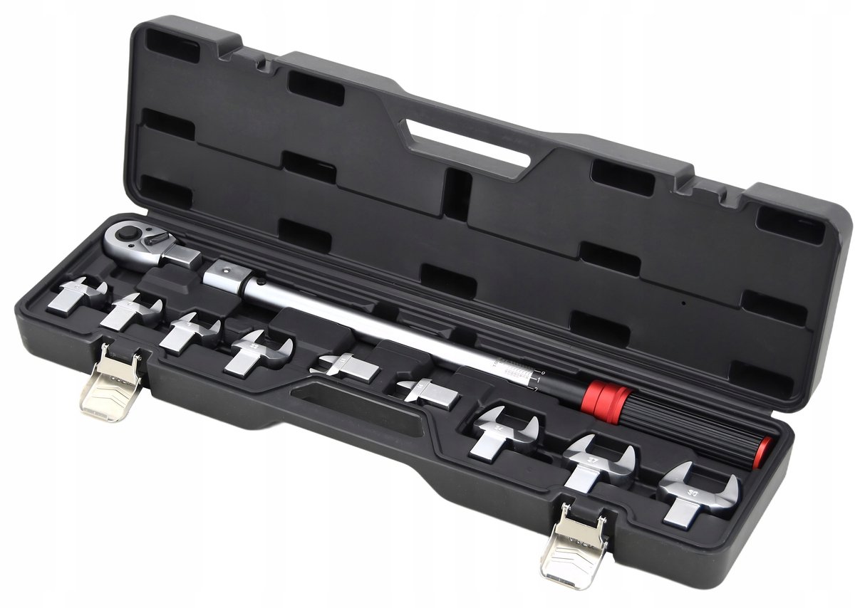 Dynamometrische Sleutel 1/2" 40-210 Nm met Platte Open Bits