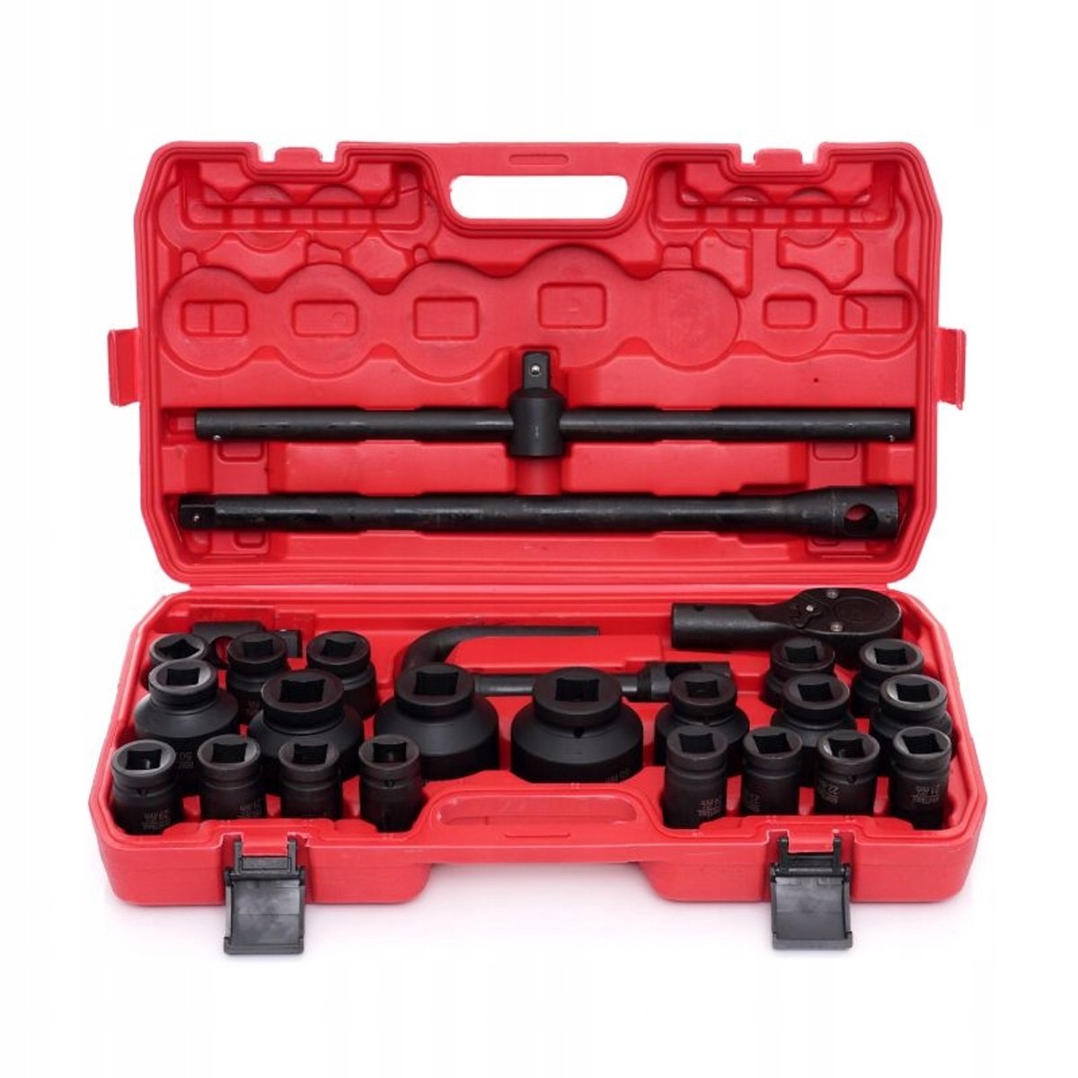 Krachtdoppenset 3/4" & 1" 12-zijdig 21-65mm - 26 Onderdelen
