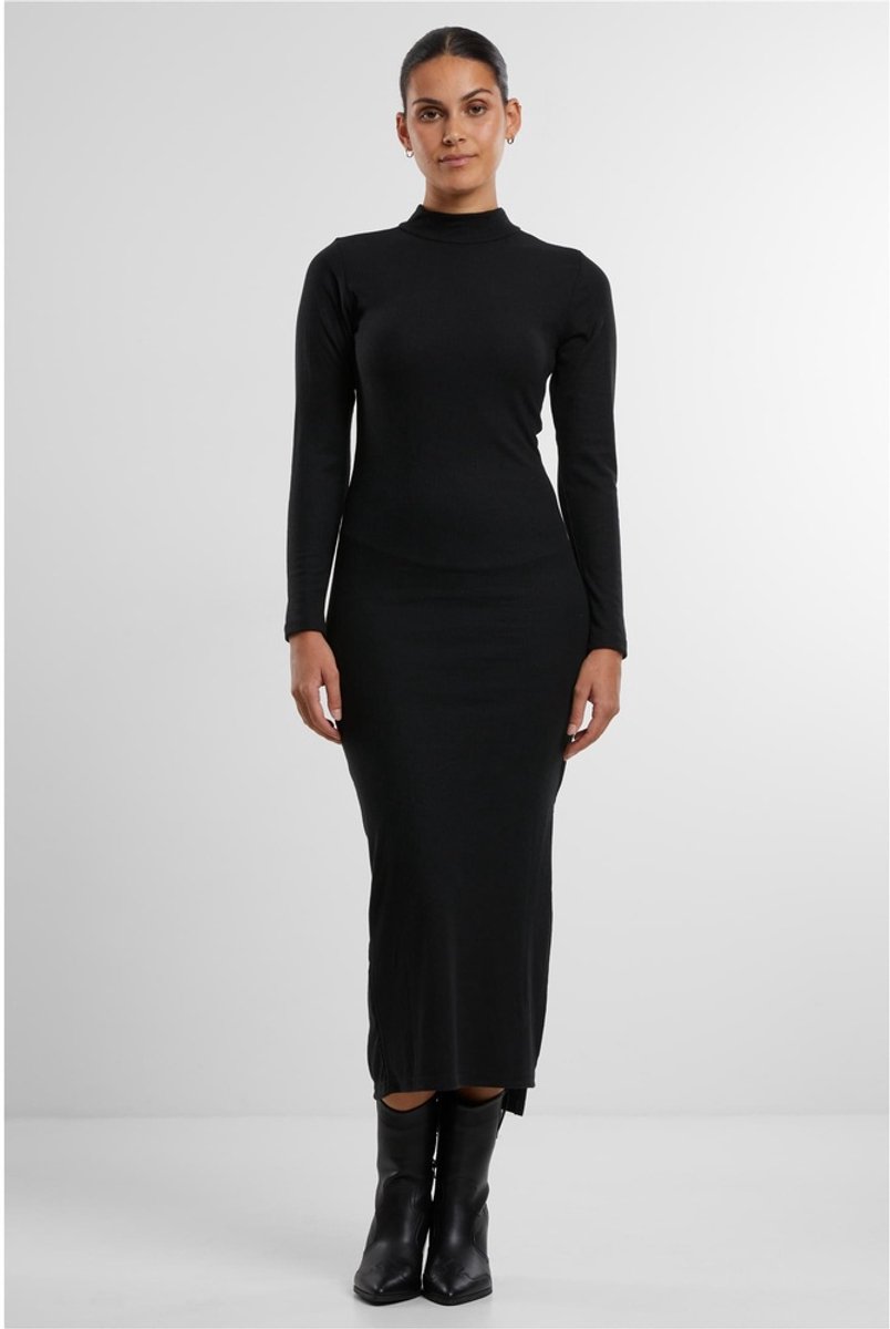 Urban Classics Dames Midi-jurk – XS Zwart