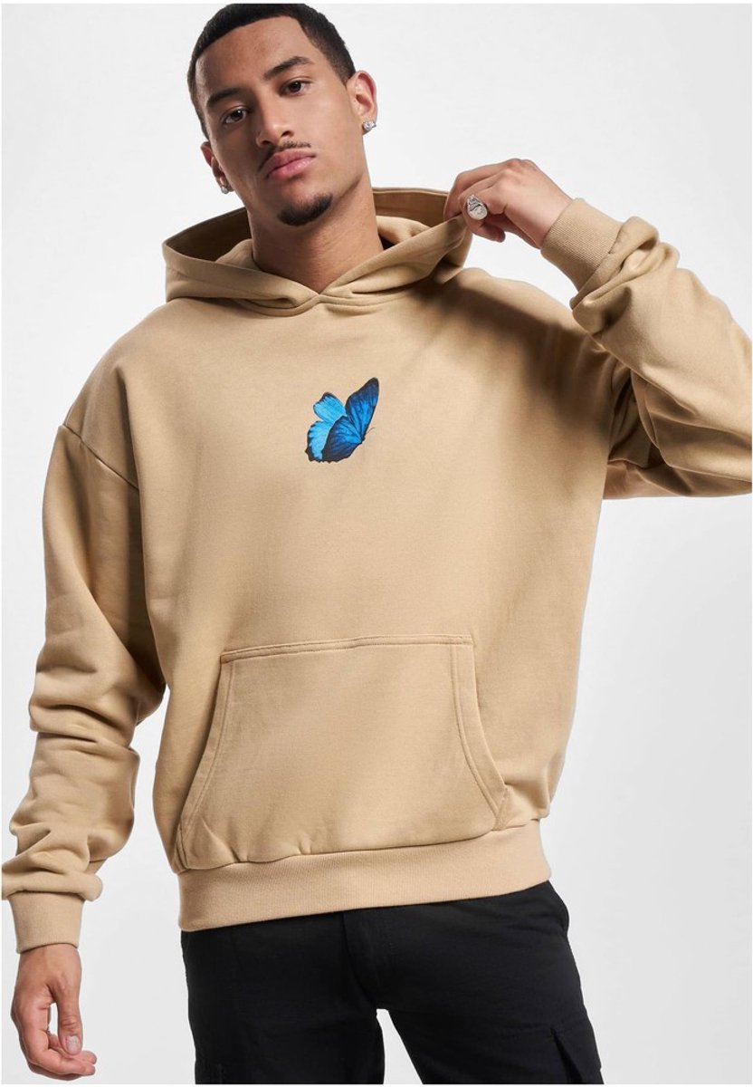 Mister Tee Le Papillon Heavy Oversize Hoodie/trui M Beige